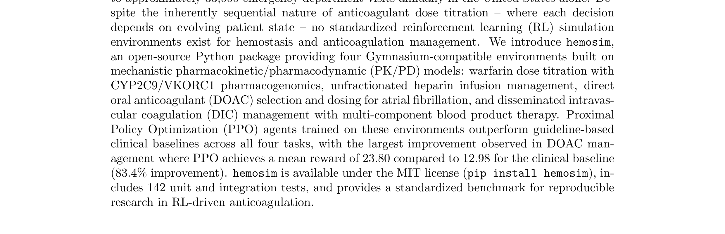HemoSim paper title page