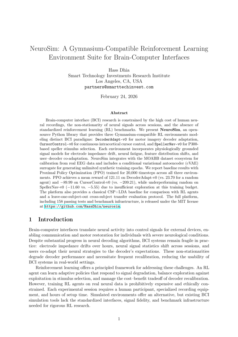 NeuroSim paper title page