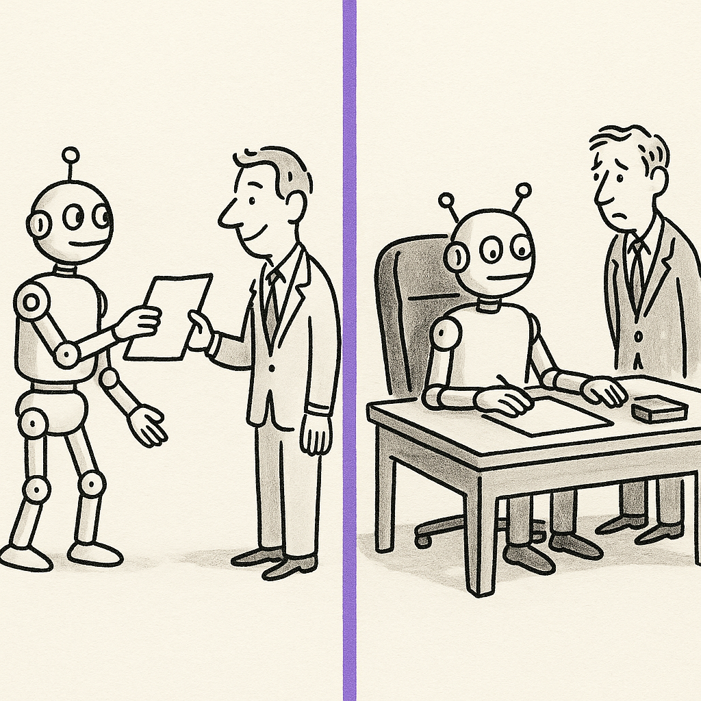 The clear divide between AI as tool and AI as decision maker