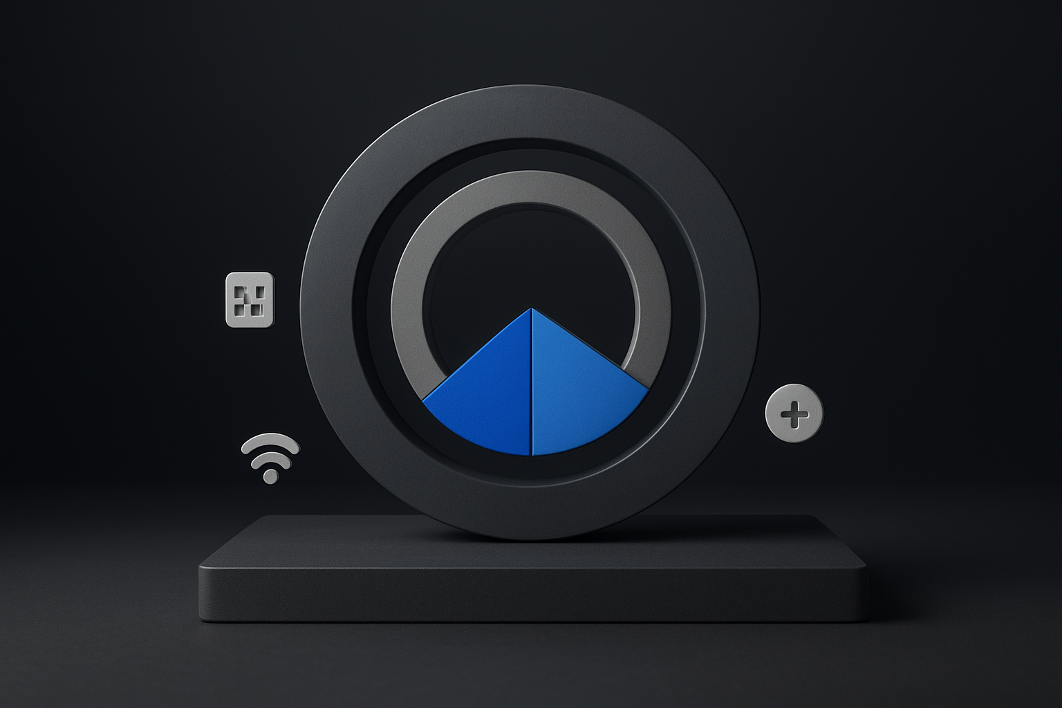 Abstract map shifting buyer activity from sitewide ring to early-window wedge; shows QR and CPA signals.