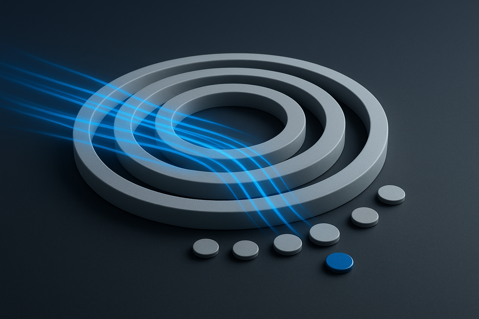 CMO studying a ring map plotting footfall uplift and QR redemption across weeks to plan exclusives.