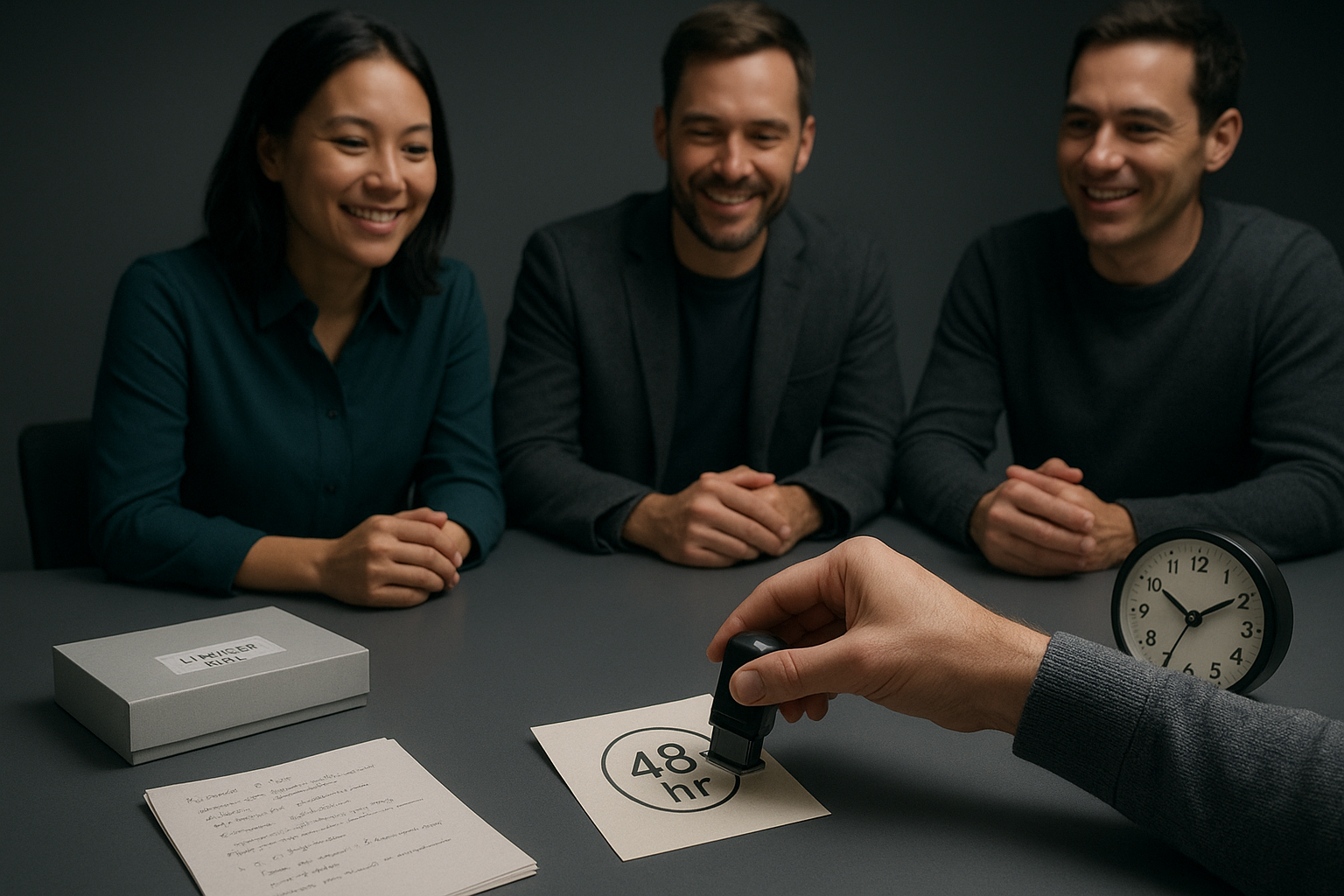 Head of Brand choosing a surprise co-brand 48-hour drop test